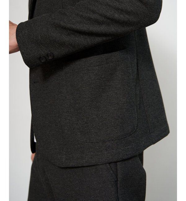 IKKA LOUNGE「【セットアップ対応】GOKU楽ワークウールライクジャケット」|テーラードジャケット|