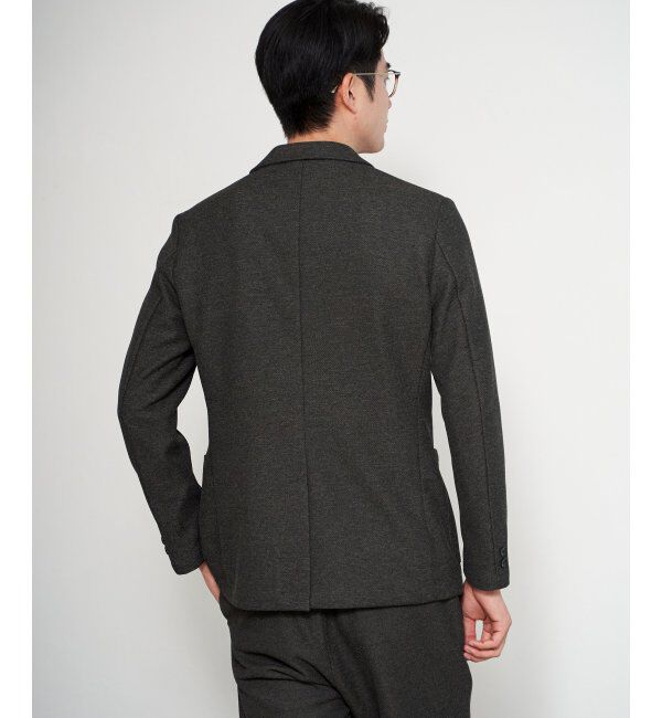 IKKA LOUNGE「【セットアップ対応】GOKU楽ワークウールライクジャケット」|テーラードジャケット|