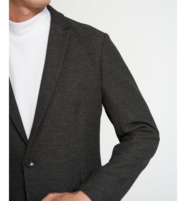 IKKA LOUNGE「【セットアップ対応】GOKU楽ワークウールライクジャケット」|テーラードジャケット|