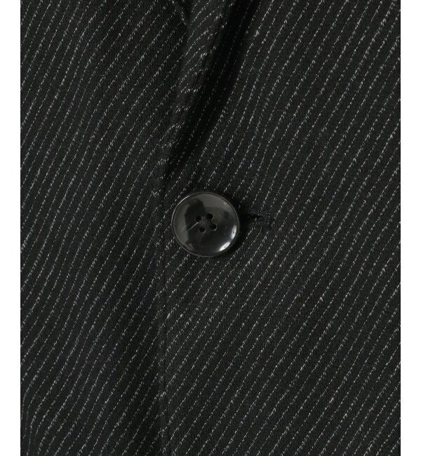 IKKA LOUNGE「【セットアップ対応】BLKウールミックスジャージジャケット」|テーラードジャケット|