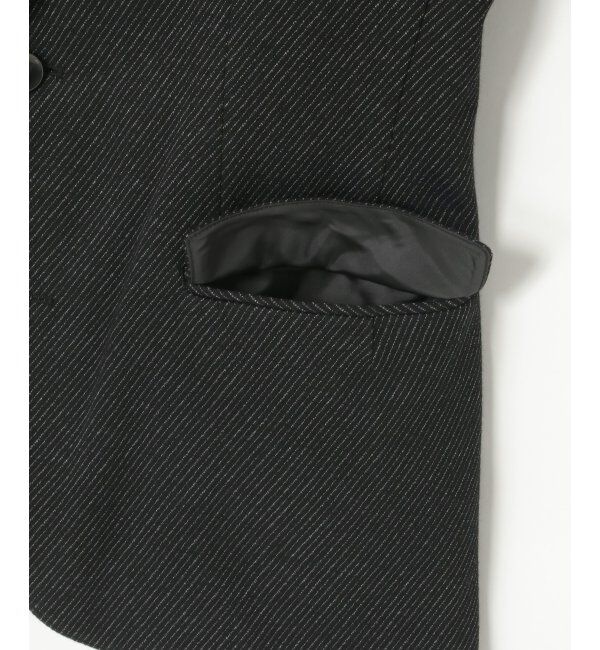 IKKA LOUNGE「【セットアップ対応】BLKウールミックスジャージジャケット」|テーラードジャケット|