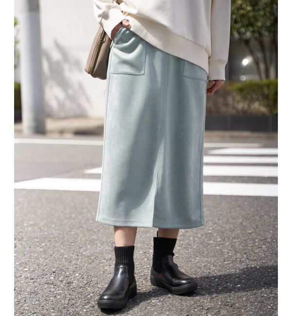ikka「フェイクスエードスカート」|スカート|