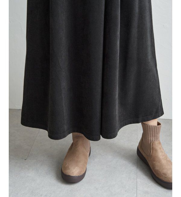 ikka「ベロアツイルラップフウスカーチョ」|スカート|
