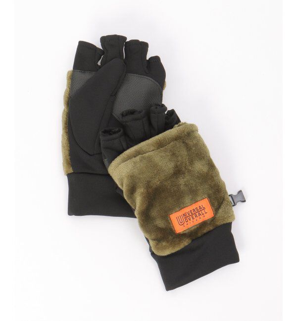 ikka「ＵＯフードミトングローブ」|手袋|ダークグリーン