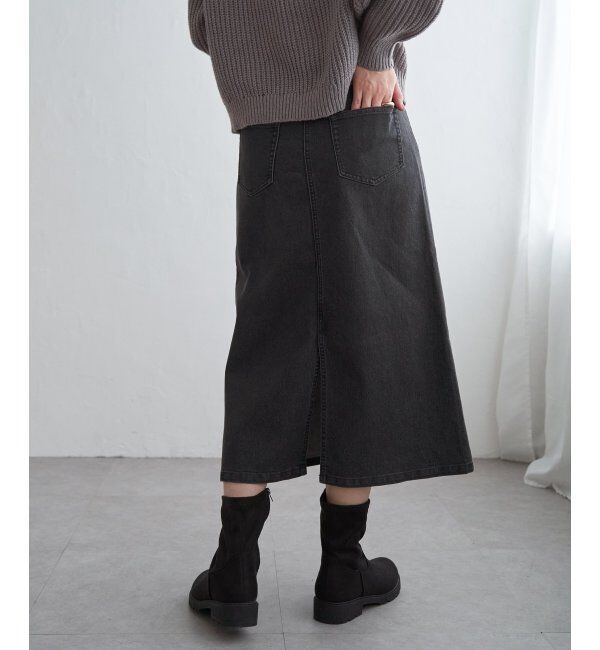 ikka「デニムロングスカート」|スカート|