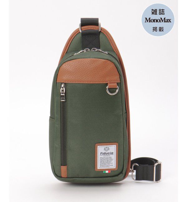 ikka「【雑誌MonoMax5月号掲載】配色切り替えボディバッグ「小泉孝太郎さん着用モデル」」|その他|オリーブ