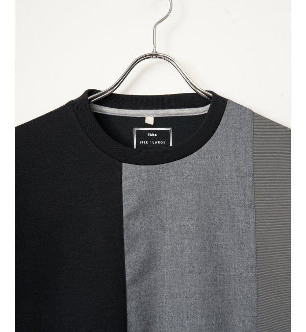 ikka「【雑誌MonoMax5月号掲載】ブロックス冷感切り替えTシャツ「小泉孝太郎さん着用モデル」」|Tシャツ・カットソー|