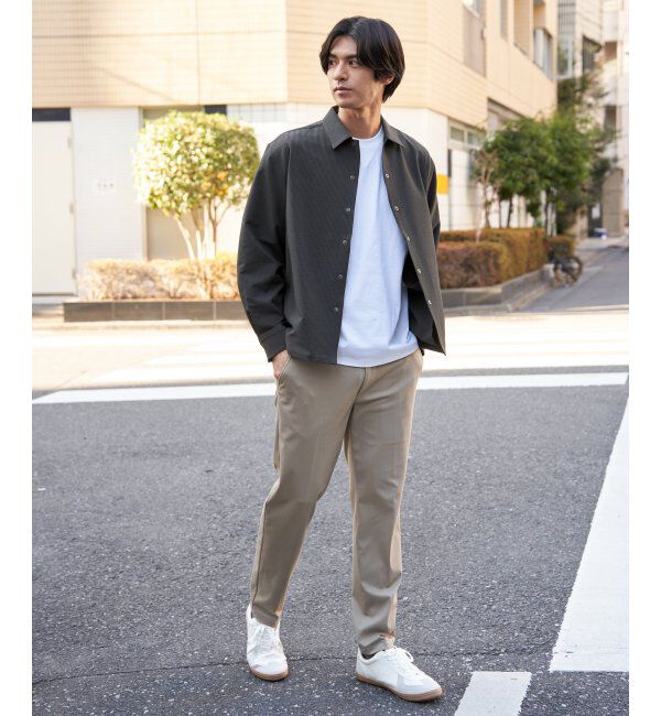 ikka「【雑誌MonoMax5月号掲載】イージケアサッカースナップシャウター「小泉孝太郎さん着用モデル」」|シャツ・ブラウス|