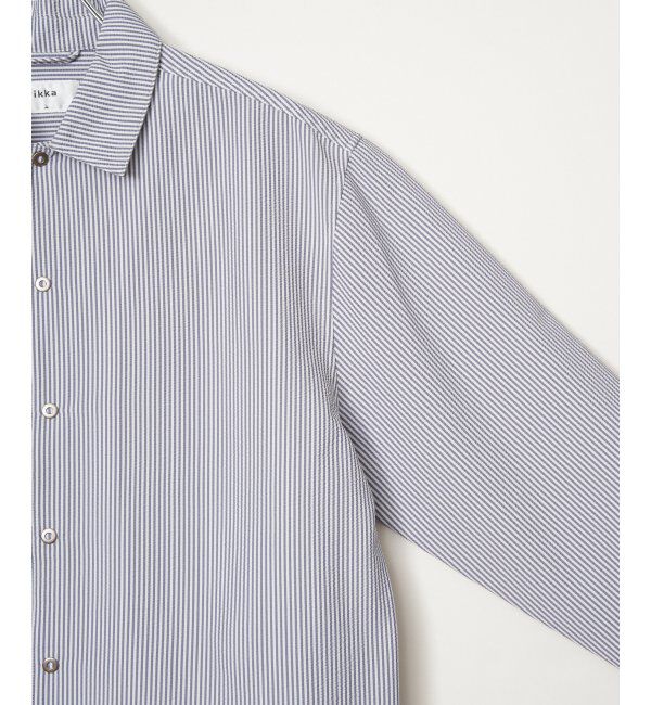 ikka「【雑誌MonoMax5月号掲載】イージケアサッカースナップシャウター「小泉孝太郎さん着用モデル」」|シャツ・ブラウス|