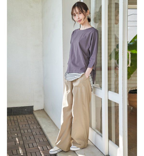 ikka「【雑誌InRed5月号】ドライテックチノベイカーパンツ　【接触冷感／速乾】」|チノ|