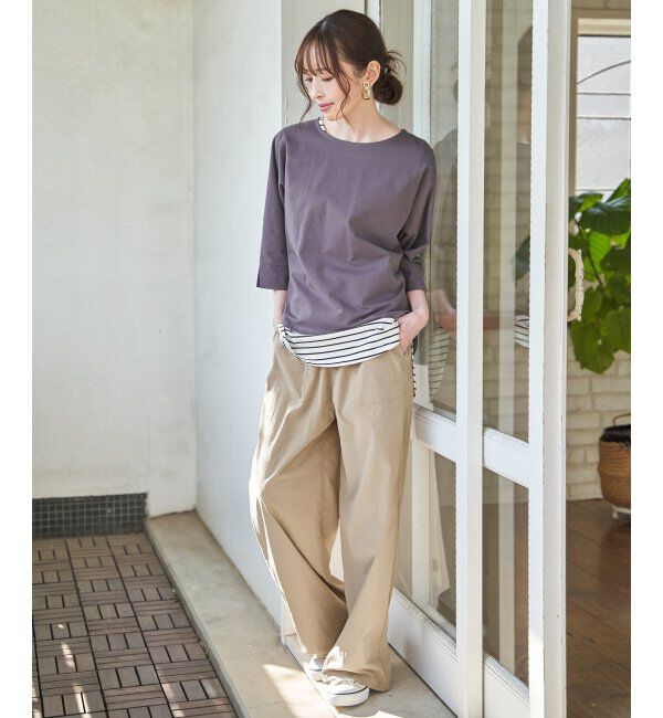 ikka「【雑誌InRed5月号】ドライテックチノベイカーパンツ　【接触冷感／速乾】」|チノ|