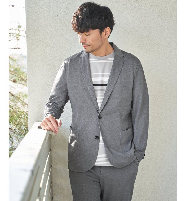 IKKA LOUNGE「【セットアップ対応】GOKU楽ワークDRYソフトカノコジャケット」|テーラードジャケット|