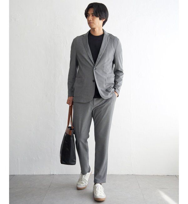 IKKA LOUNGE「【セットアップ対応】GOKU楽ワークDRYソフトカノコジャケット」|テーラードジャケット|