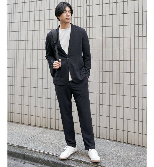 IKKA LOUNGE「【セットアップ対応】GOKU楽ワークDRYソフトカノコジャケット」|テーラードジャケット|