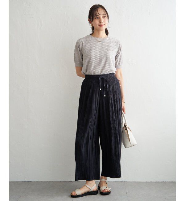 ikka「幾何学ジャカード半袖プルオーバー」|その他|