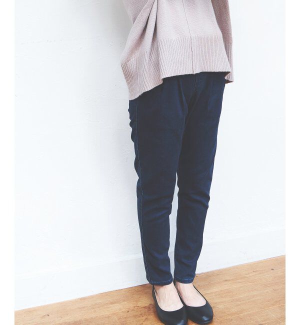 Lbc with Life「ラクぬくテーパードパンツ」|その他|ネイビー