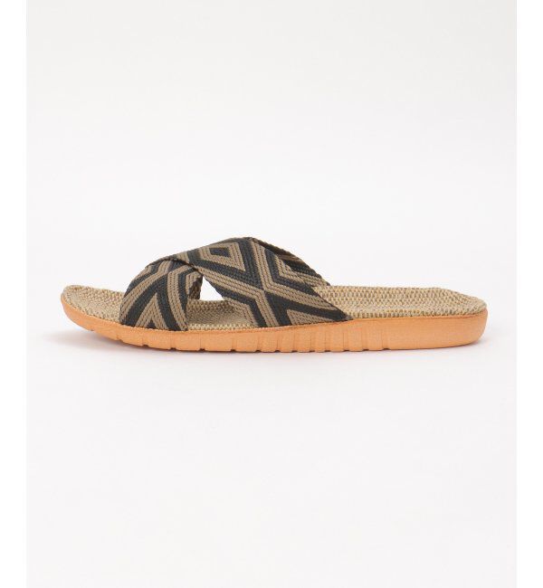 Lbc with Life「幾何学ベルトジュートサンダル」|ルームシューズ|