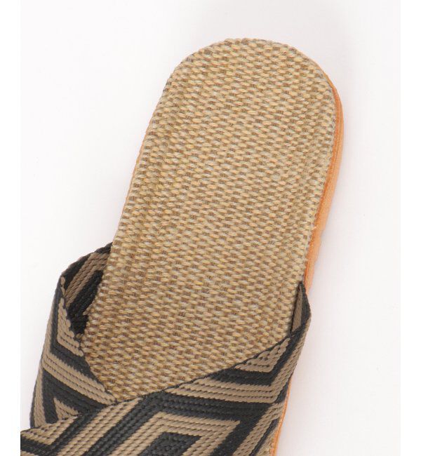 Lbc with Life「幾何学ベルトジュートサンダル」|ルームシューズ|