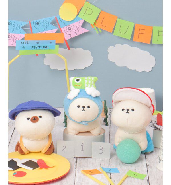 Lbc with Life「PLUFFY かぶりもの 遠足」|クッション・クッションカバー|