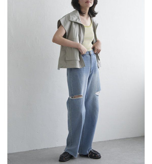 VENCE share style「パールタフタスタンドベスト」|その他|