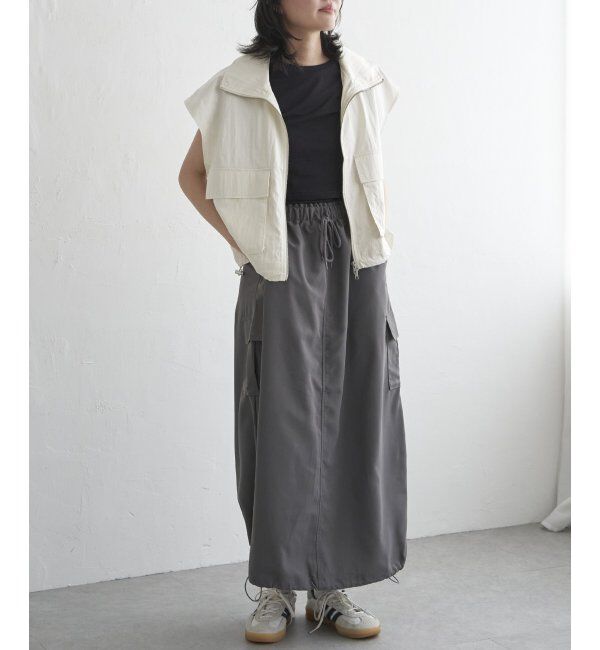 VENCE share style「パールタフタスタンドベスト」|その他|