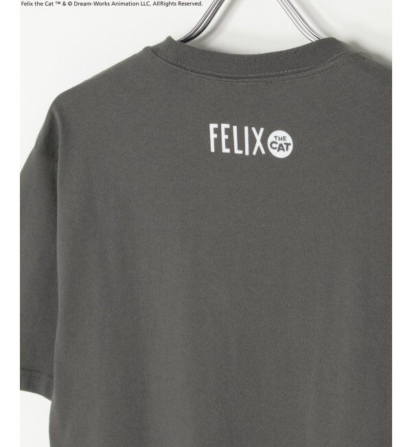 VENCE share style「"Felix the cat" フィリックス・ザ・キャット / フロッキープリントTシャツ」|Tシャツ・カットソー|