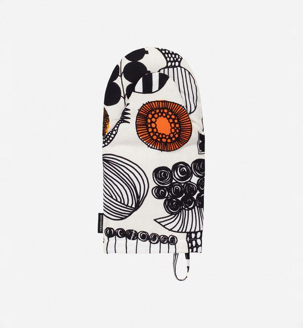 Marimekko「Puutarhurin Parhaat ミトン」|その他|ブラック&times;オレンジ