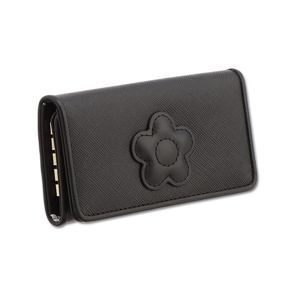 MARY QUANT「デイジーパッチスナップ2 キーケース」|キーケース|ブラック