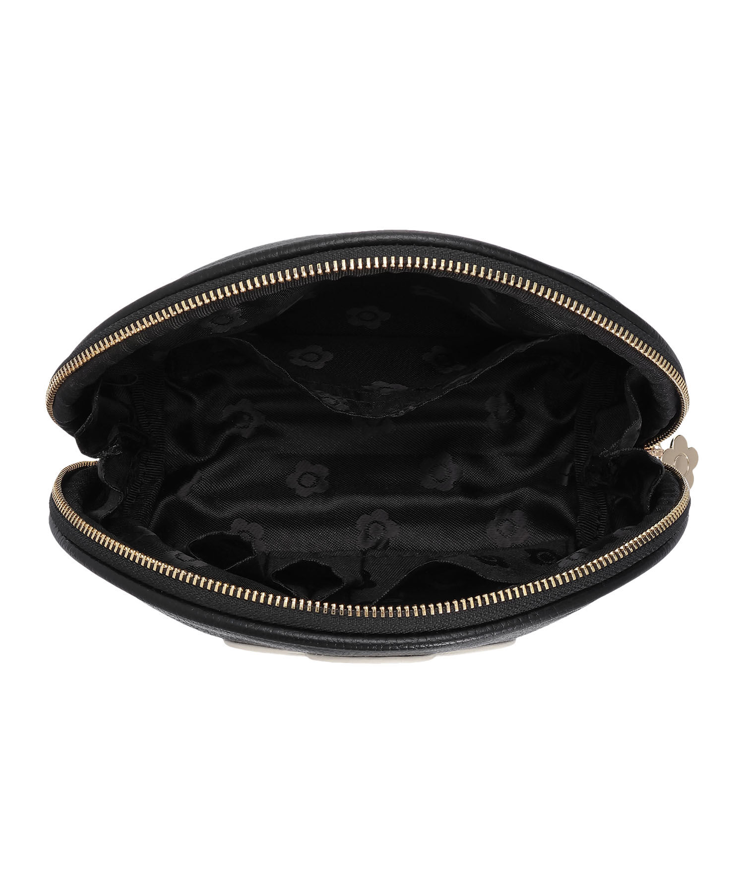 MARY QUANT「センターロゴデイジー ラウンドポーチL」|ポーチ|