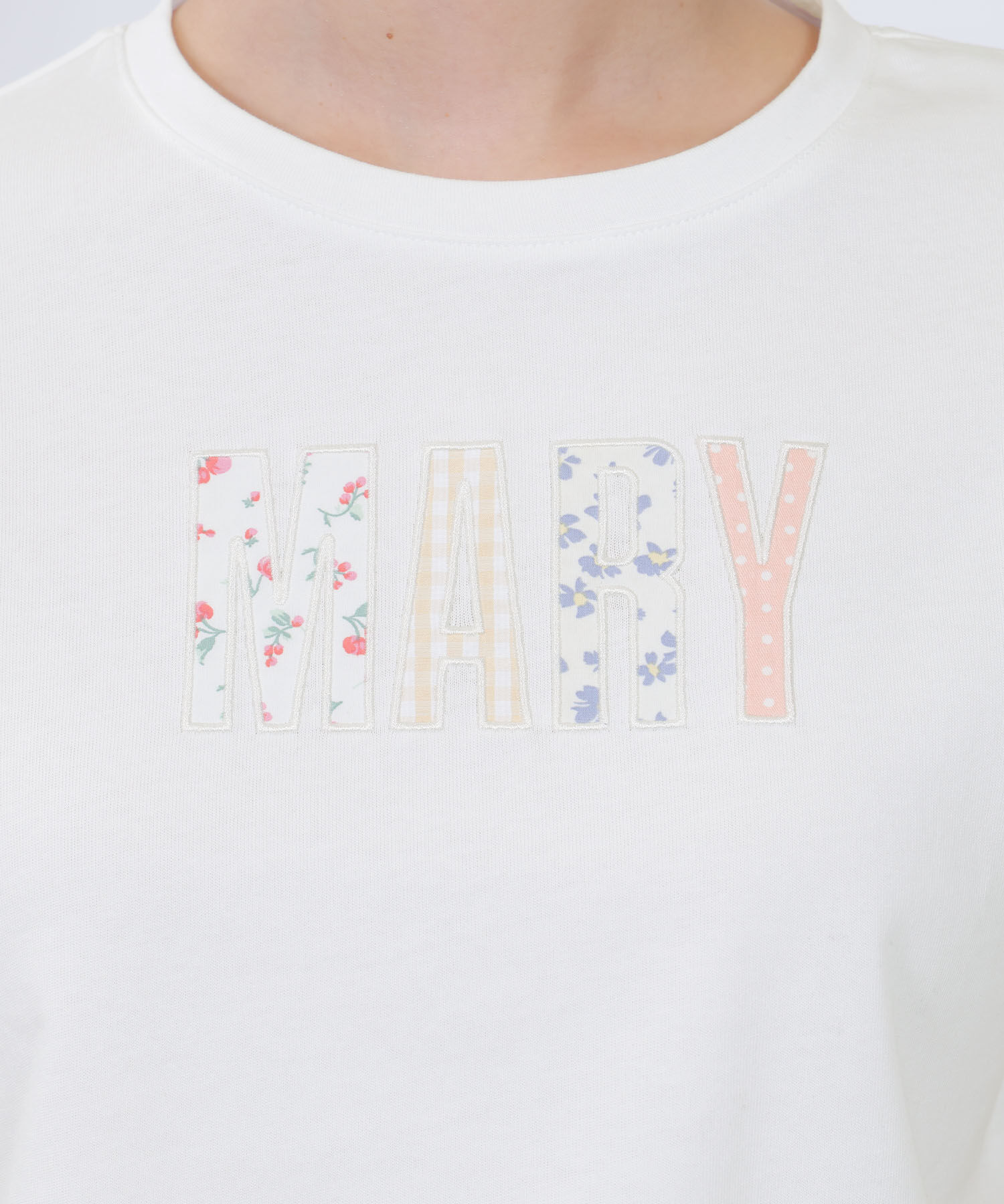 MARY QUANT「MARYアップリケロゴ Tシャツ」|Tシャツ・カットソー|