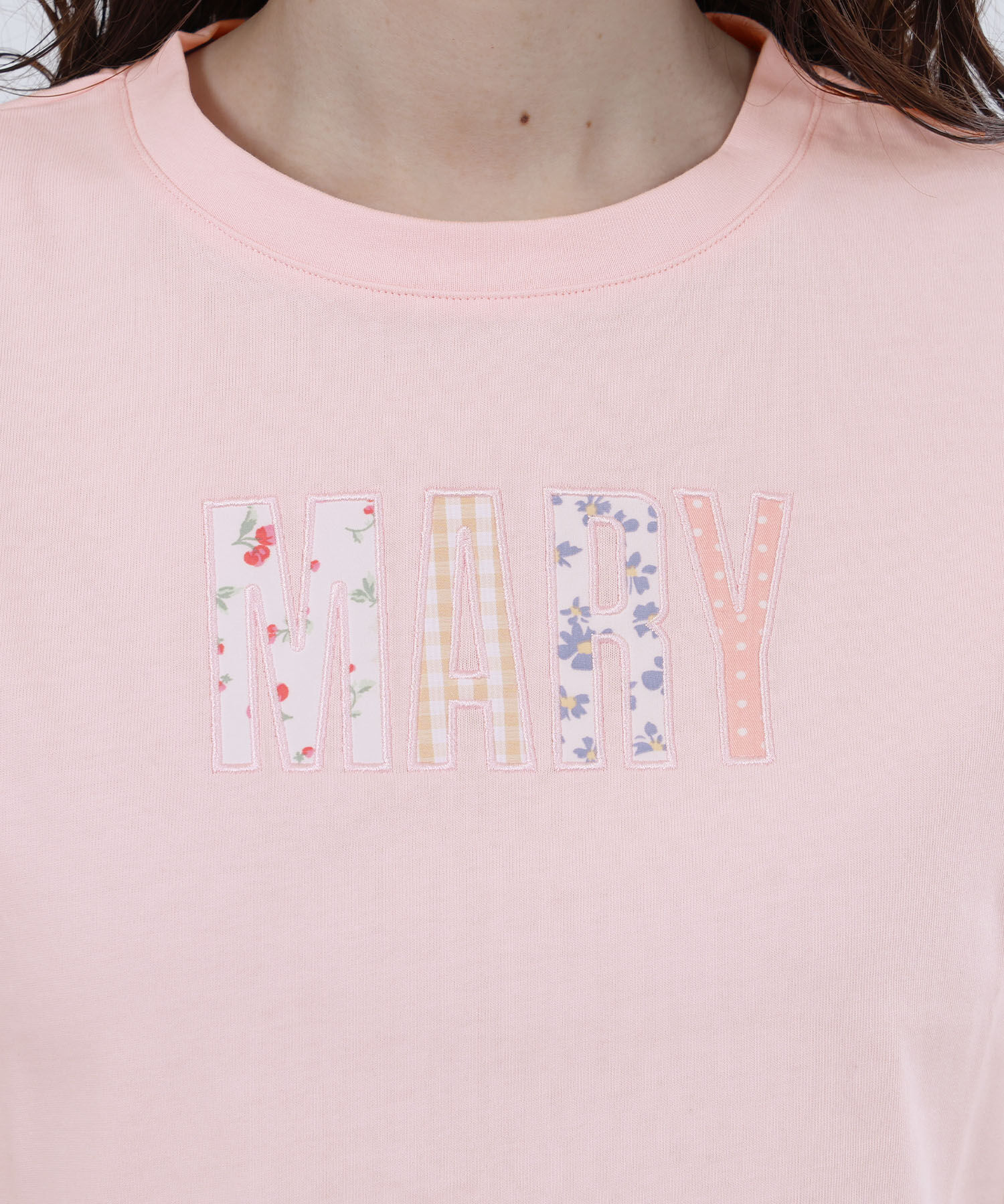 MARY QUANT「MARYアップリケロゴ Tシャツ」|Tシャツ・カットソー|