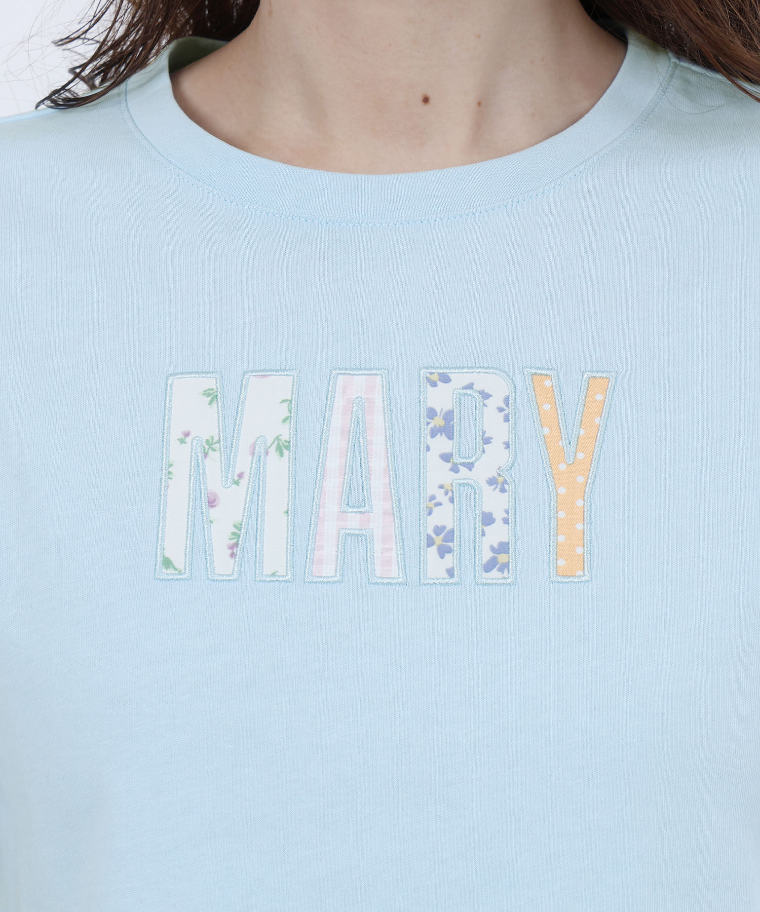 MARY QUANT「MARYアップリケロゴ Tシャツ」|Tシャツ・カットソー|