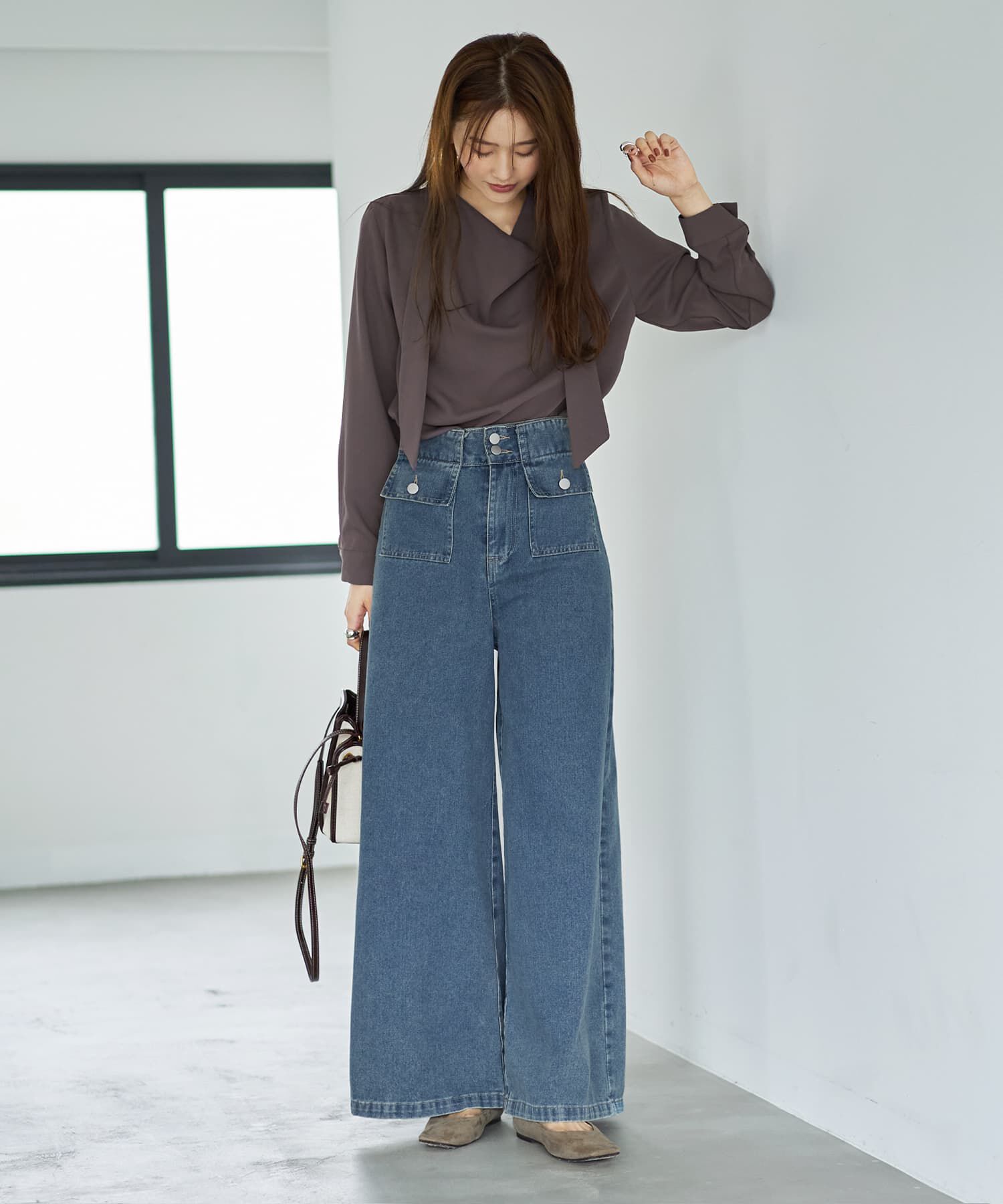 STYLE DELI「ポケットデニムバギーパンツ」|デニム|