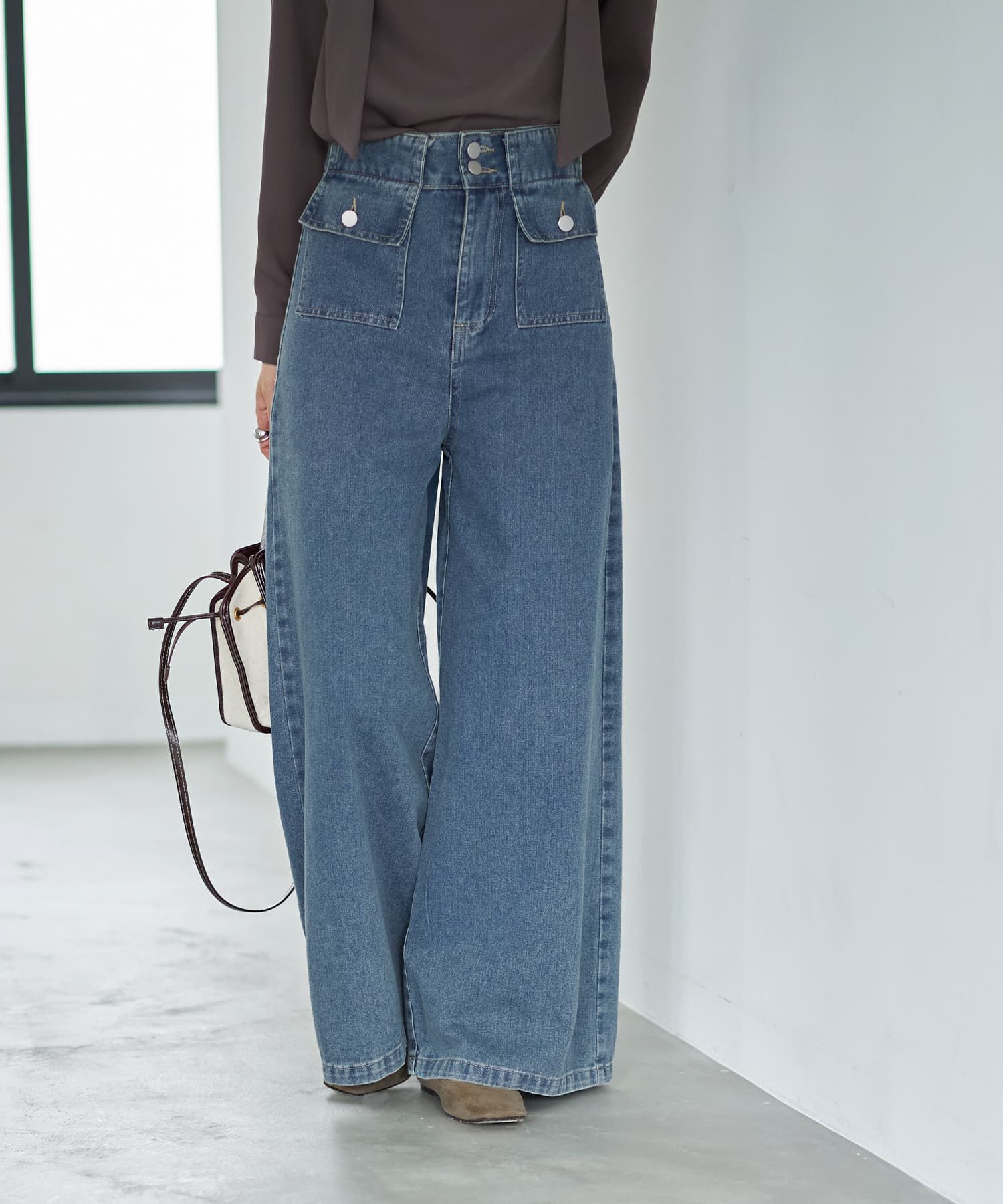 STYLE DELI「ポケットデニムバギーパンツ」|デニム|