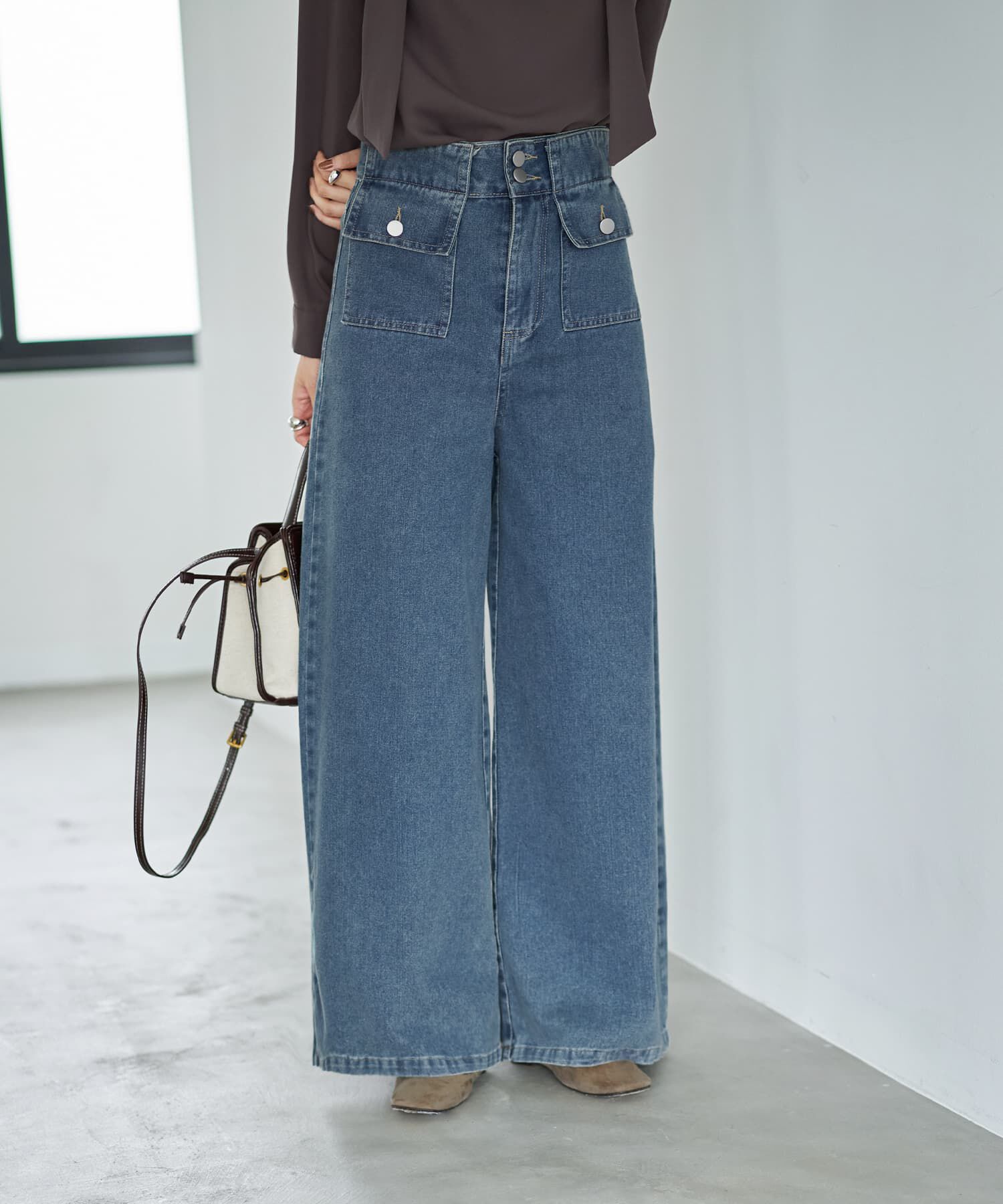 STYLE DELI「ポケットデニムバギーパンツ」|デニム|