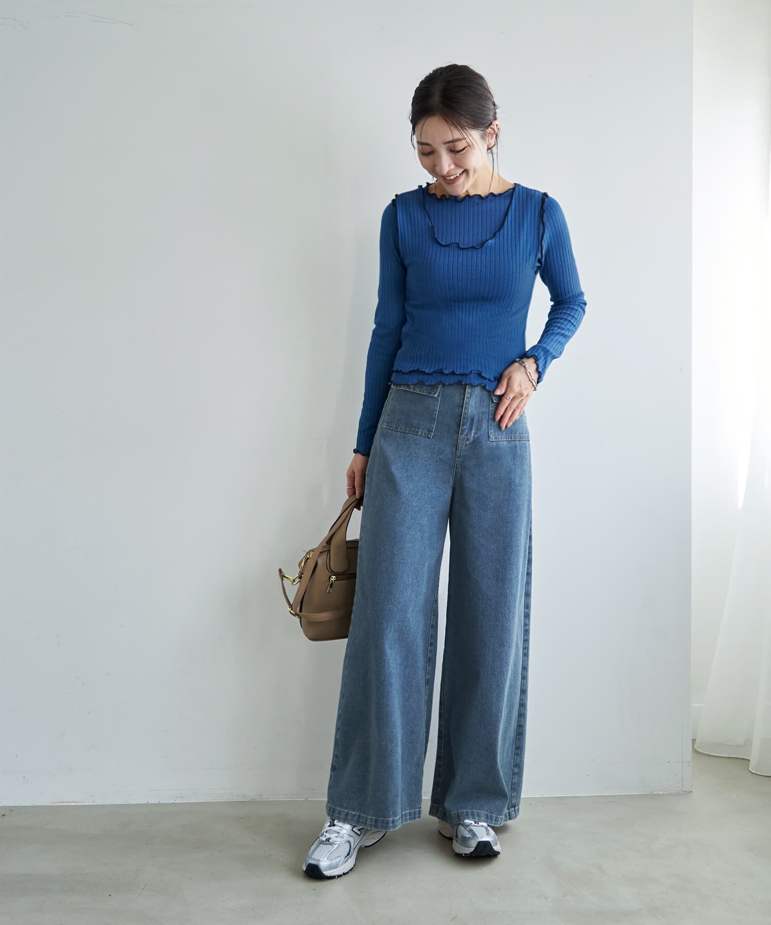 STYLE DELI「メロウリブ◆ベストレイヤードトップス」|Tシャツ・カットソー|