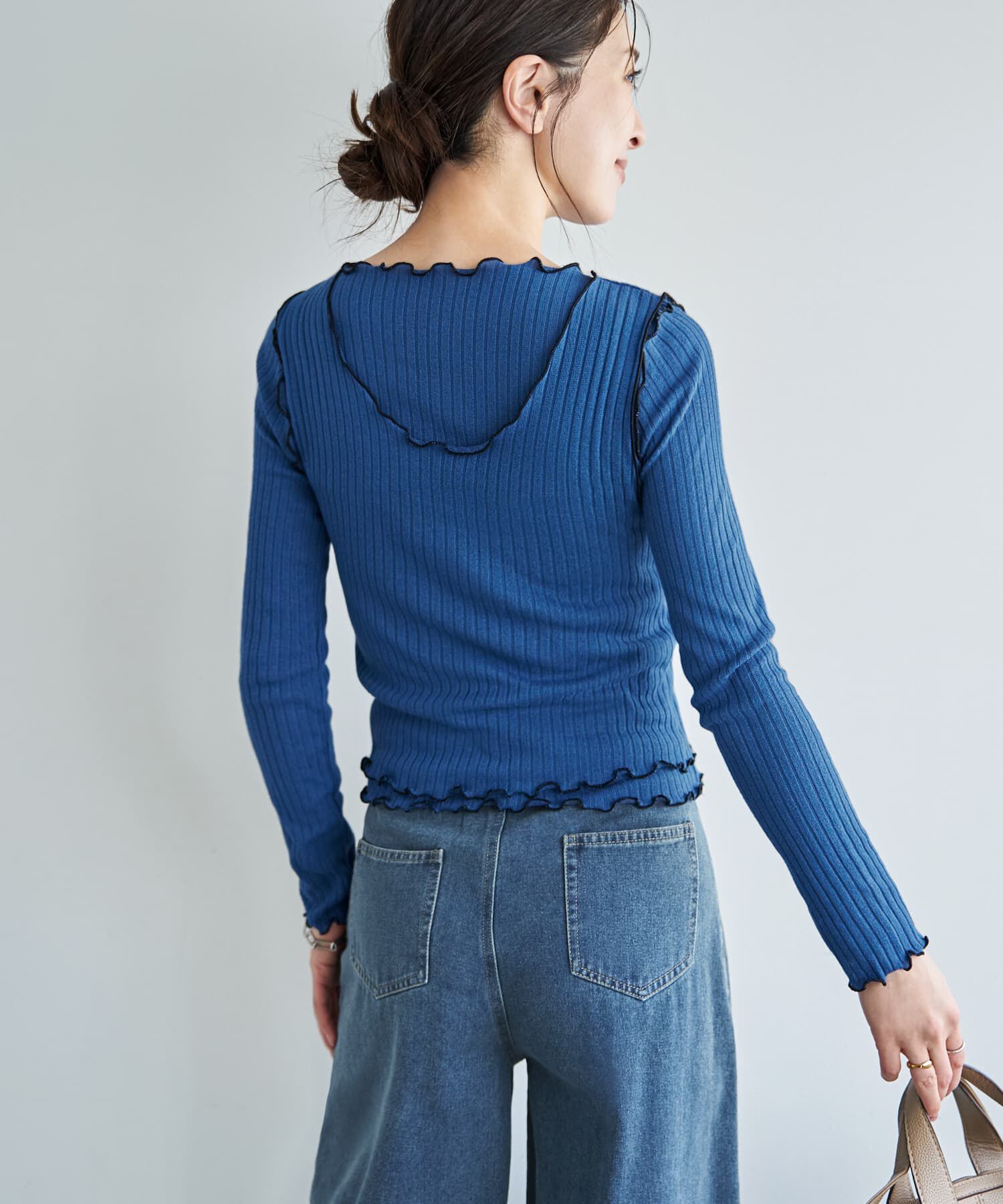 STYLE DELI「メロウリブ◆ベストレイヤードトップス」|Tシャツ・カットソー|