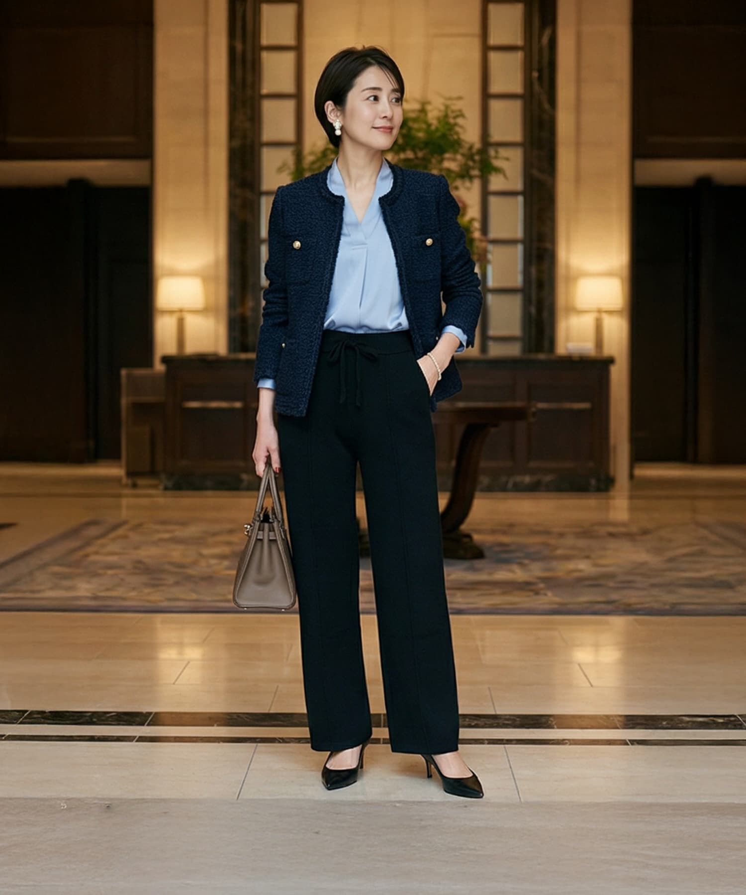 STYLE DELI「【DELI by】なめらかニットワイドパンツ」|その他|