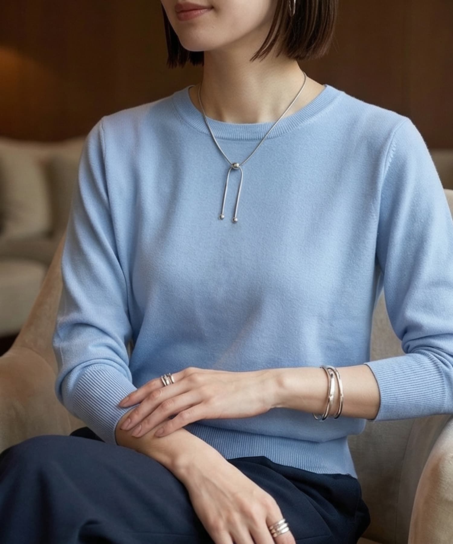 STYLE DELI「【DELI by】ボールバックル・スネークチェーンネックレス」|ネックレス|