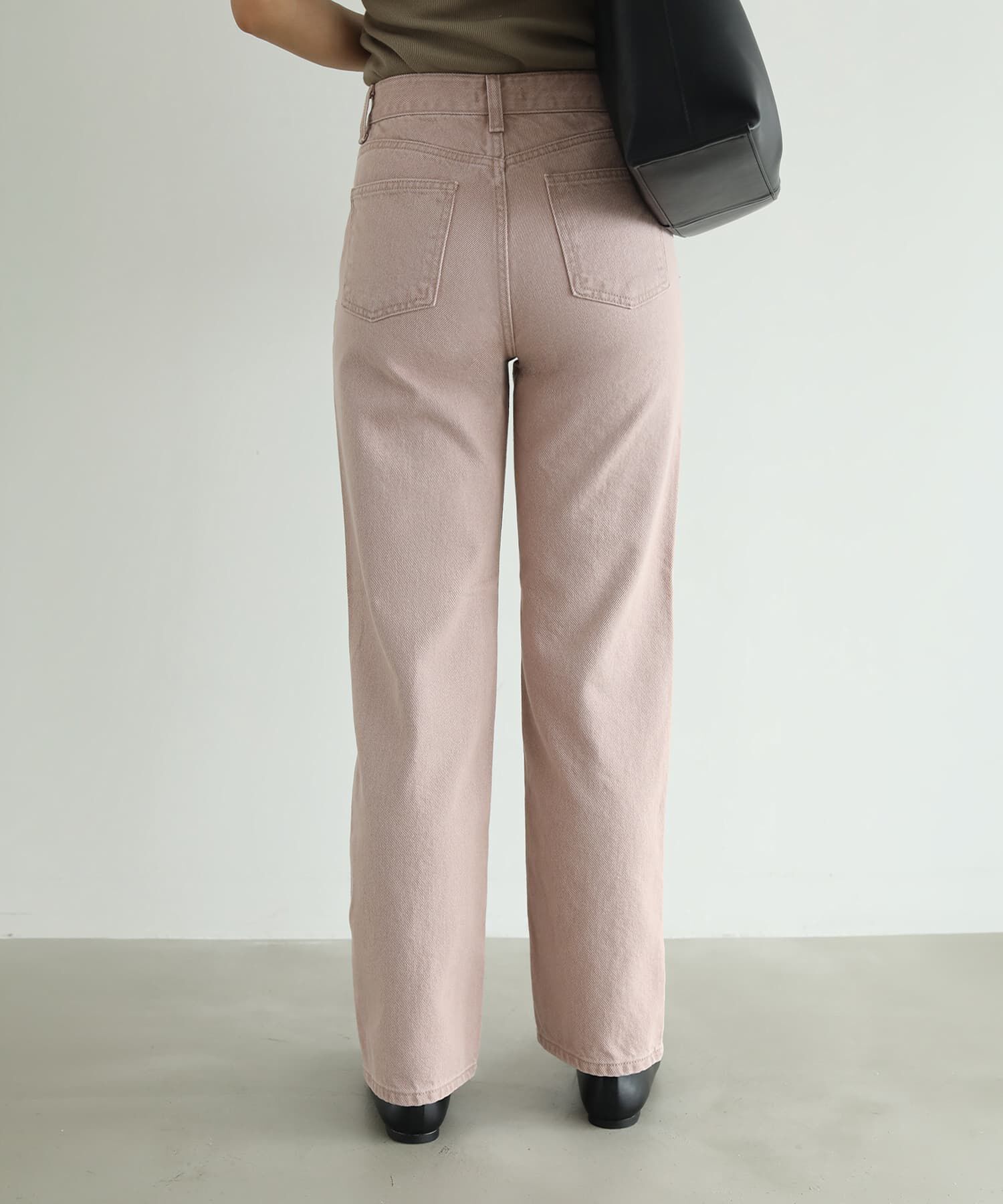 STYLE DELI「ピンクデニム風コットンパンツ」|デニム|