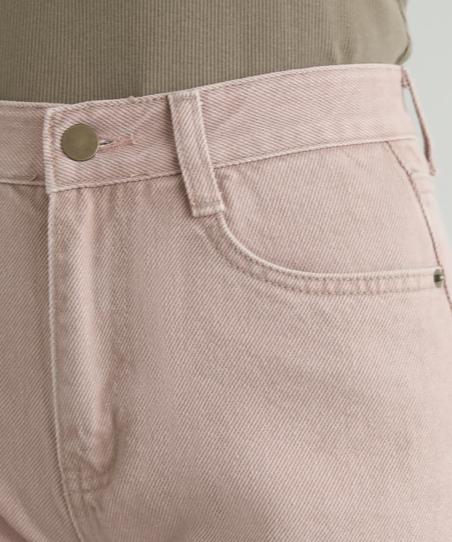 STYLE DELI「ピンクデニム風コットンパンツ」|デニム|