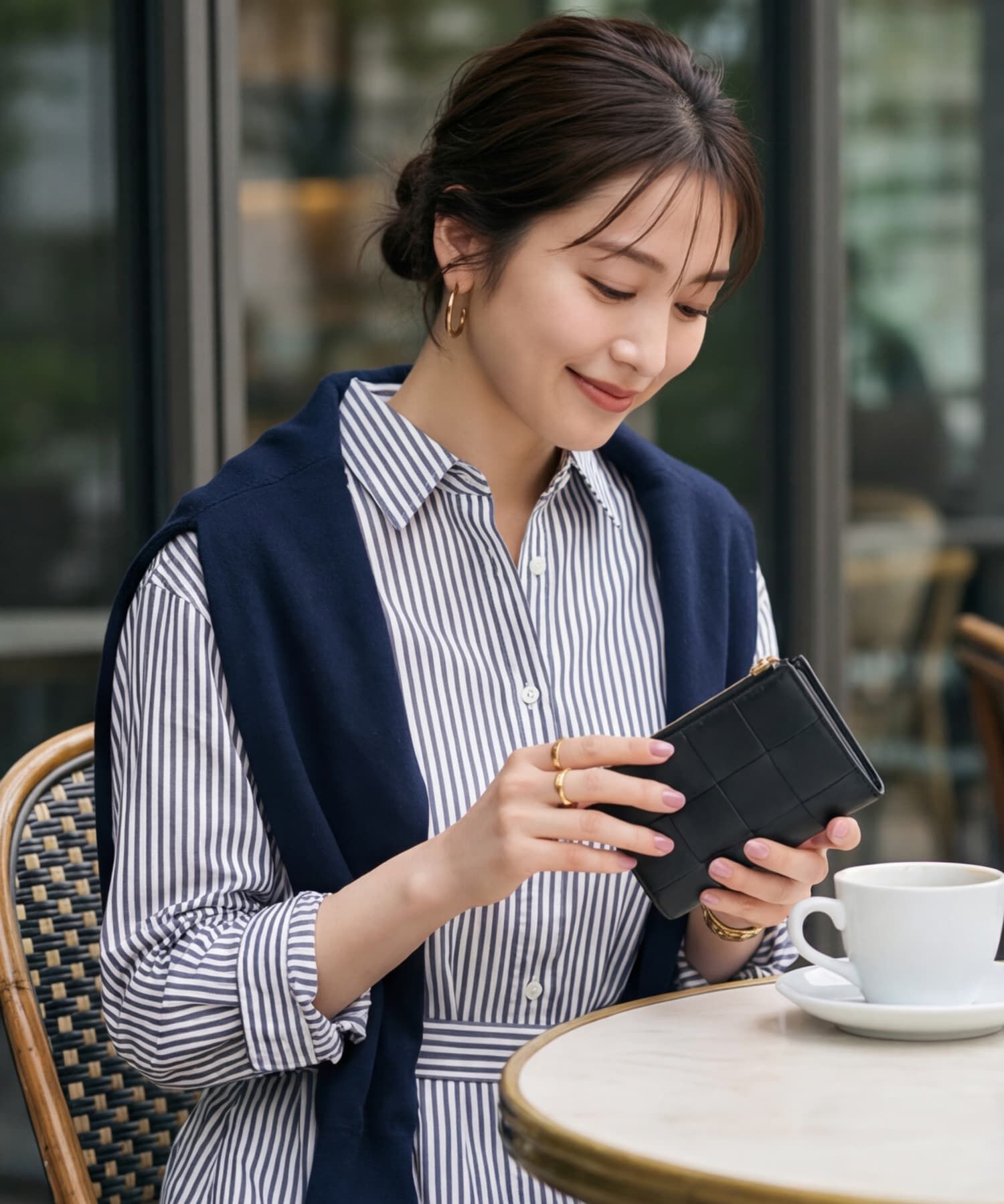 STYLE DELI「【DELI by】編み込みラムレザーロングウォレット」|コインケース|