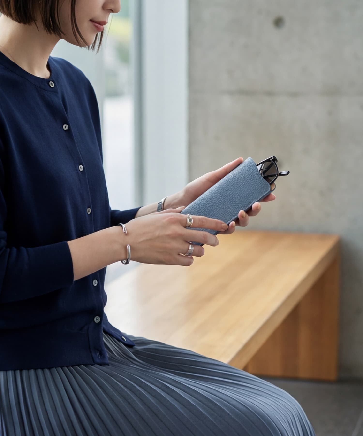 STYLE DELI「【DELI by】スリムレザーアイウェアスリーブ」|サングラス|