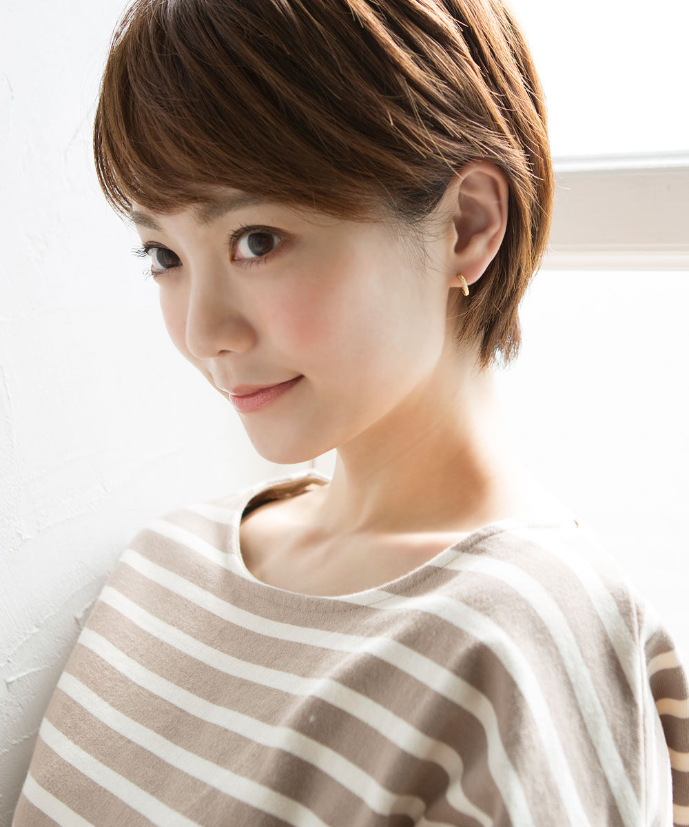 colleca la「miniループフィット・梨地フープイヤリング」|イヤリング|