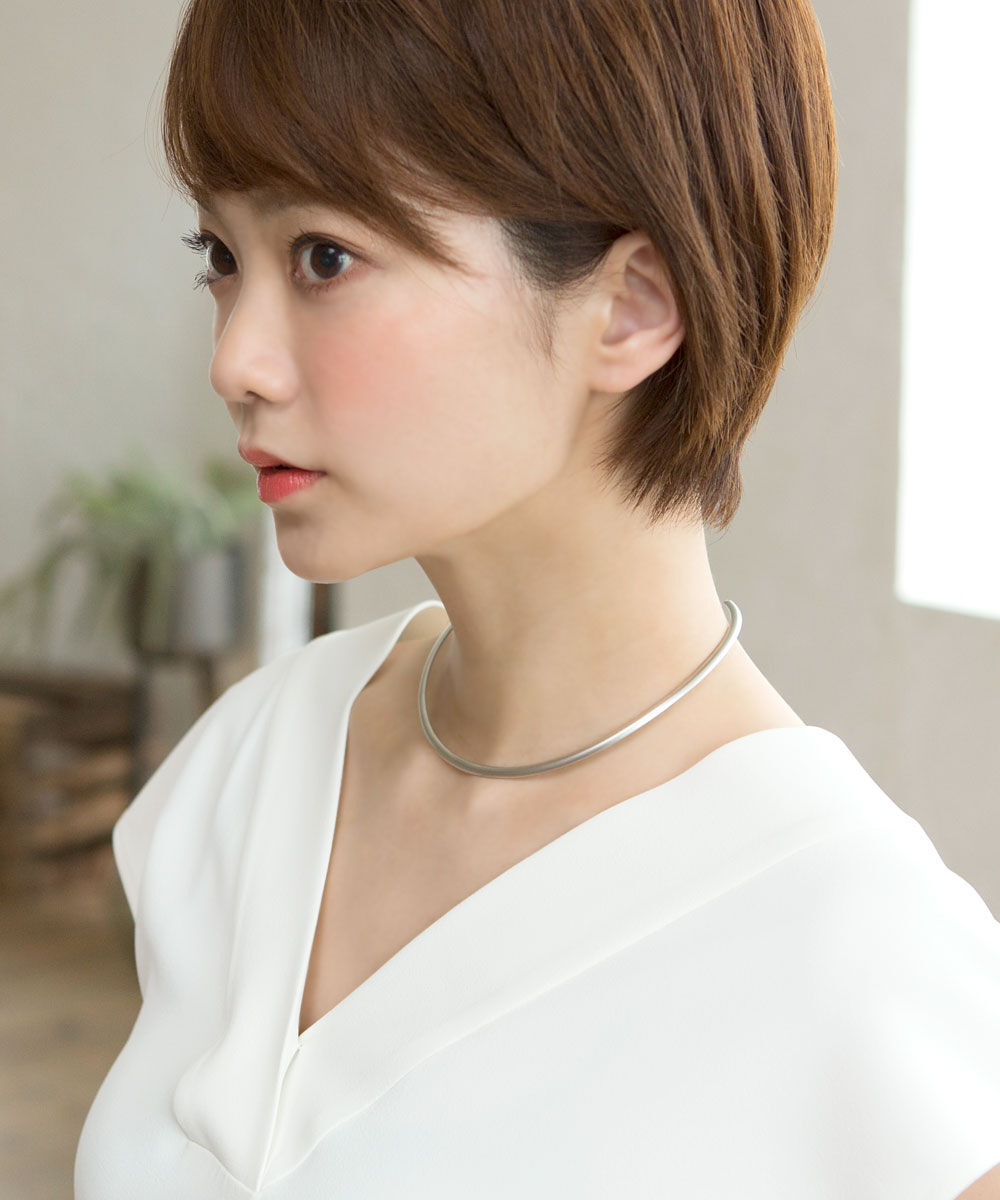 colleca la「マットメタルチョーカー」|ネックレス|