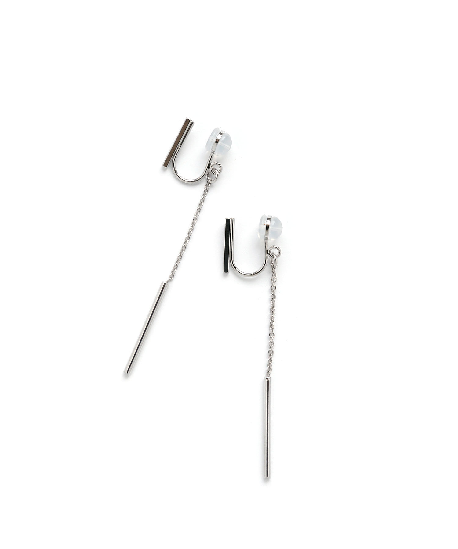 colleca la「ノンホール・ショートバー&times;チェーンのイヤリング」|イヤリング|
