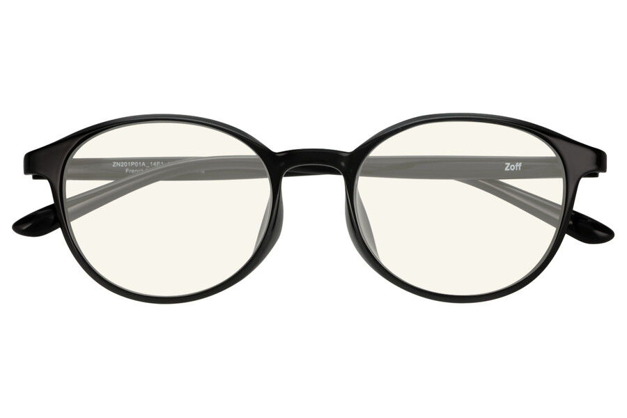  「ボストン型 PCメガネ｜Zoff PC ULTRA TYPE（ブルーライトカット率約50％）」|サングラス|ブラック