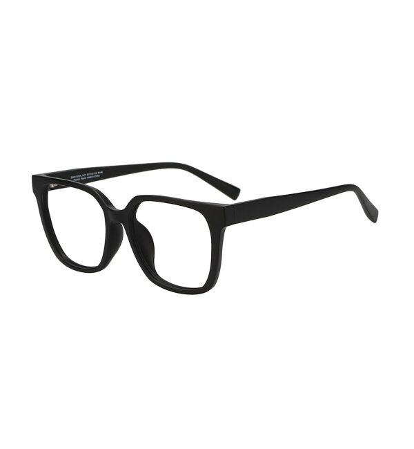  「ウェリントン型 メガネ│プラスチックフレーム│大きめ 小顔効果 ビッグシェイプ｜ レンズ交換券付」|メガネ|