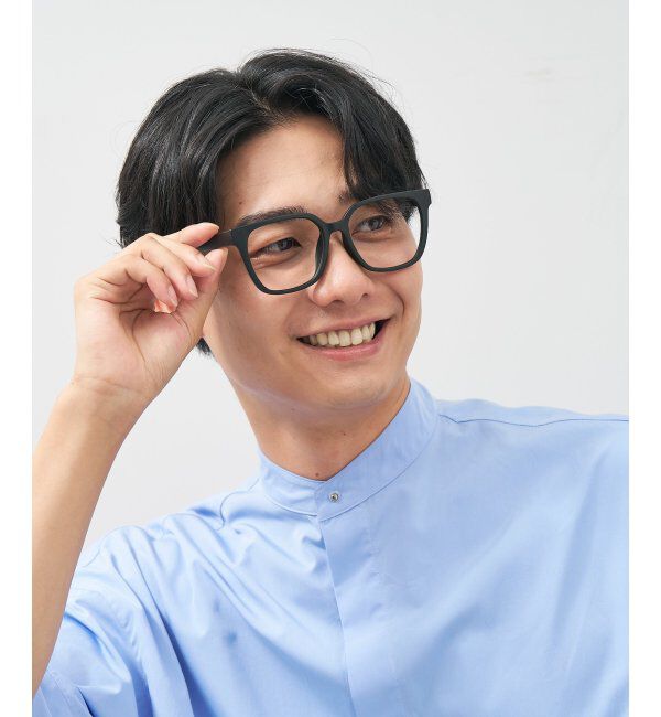  「ウェリントン型 メガネ│プラスチックフレーム│大きめ 小顔効果 ビッグシェイプ｜ レンズ交換券付」|メガネ|