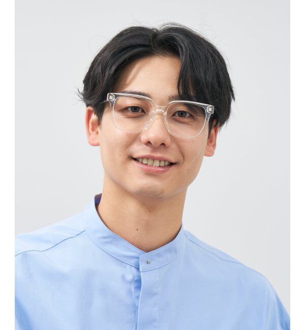  「ウェリントン型 メガネ│プラスチックフレーム│大きめ 小顔効果 ビッグシェイプ｜ レンズ交換券付」|メガネ|